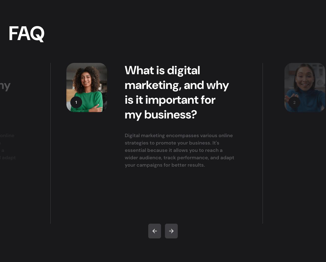 Bootstrap FAQ Component