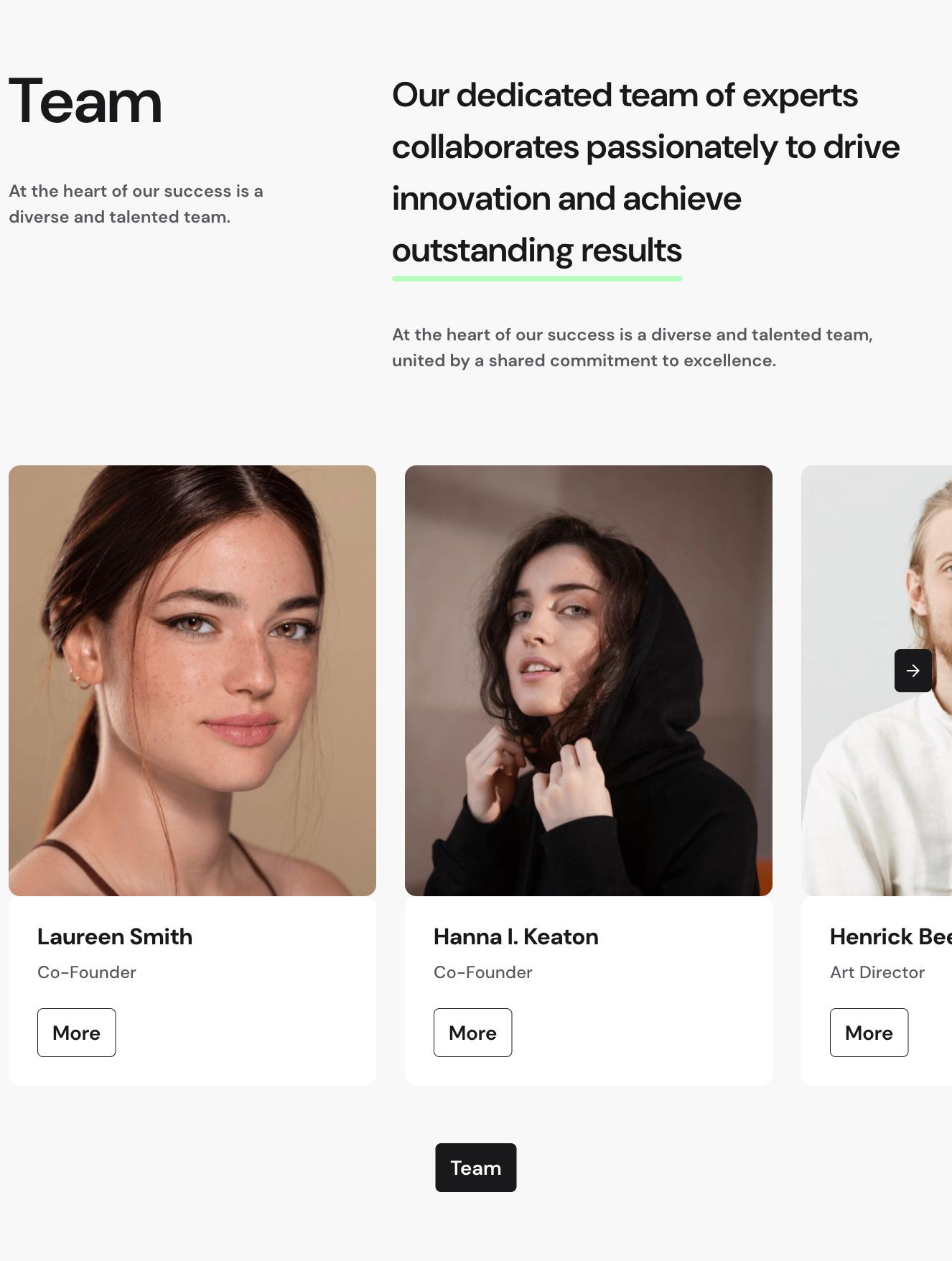 Bootstrap Team Component