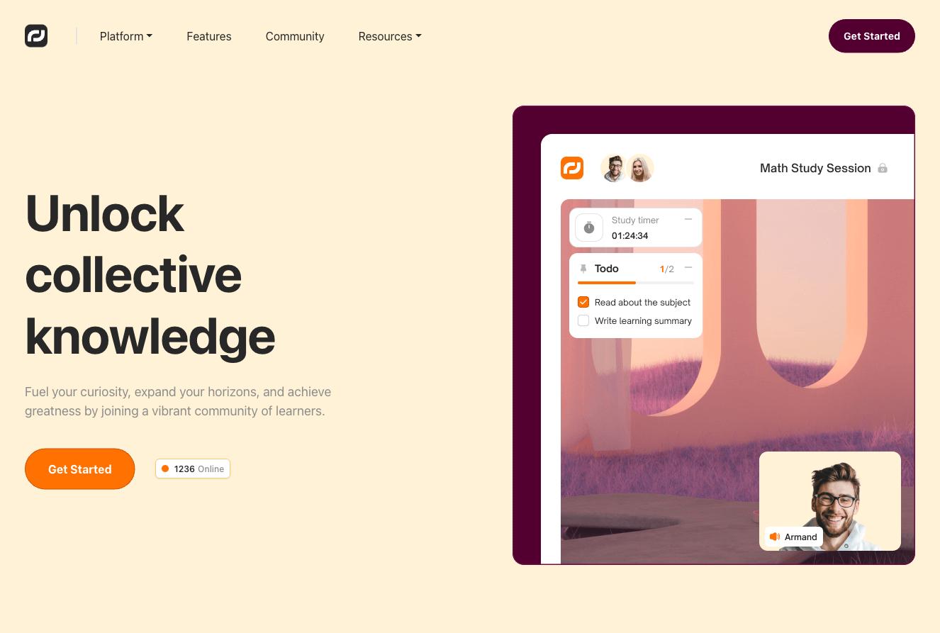 Hero section component #14