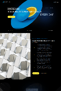 Application startup website template