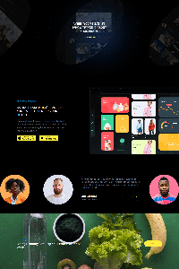 Application startup website template