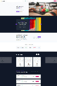 Software startup website template