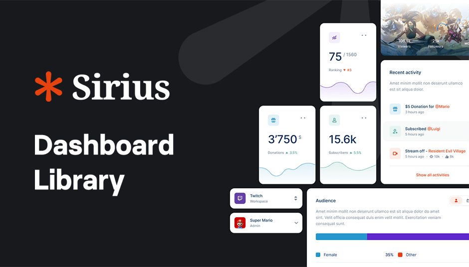 Sirius Dashboard